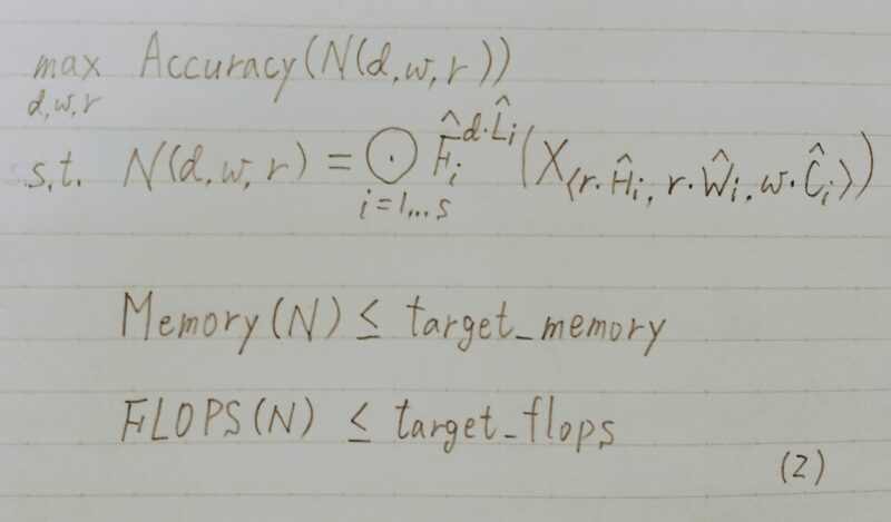 Compound Scaling Method の数式