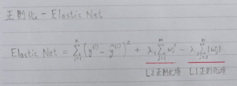 Elastic Net の定義式