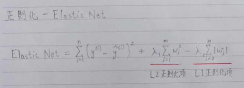 Elastic Net の定義式
