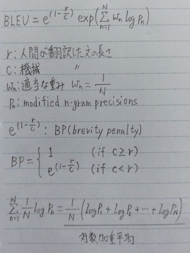 BLEUの定義