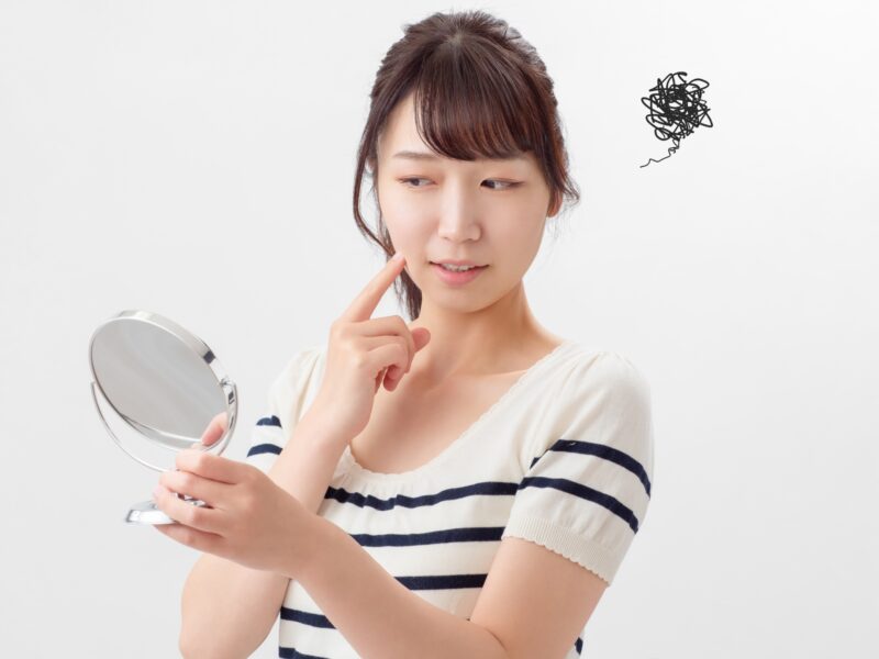コンプレックスを持つ女性