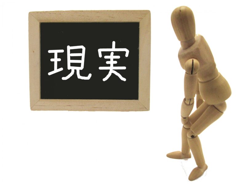 現実を見るデッサン人形