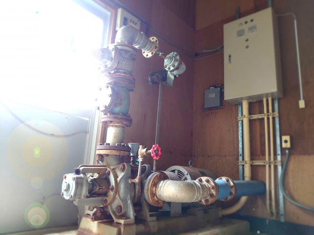 老朽化したポンプ設備