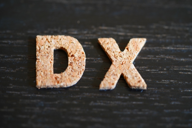DXのコルク風文字