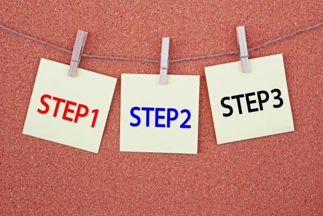 ステップアップ 上達する STEP イメージ素材